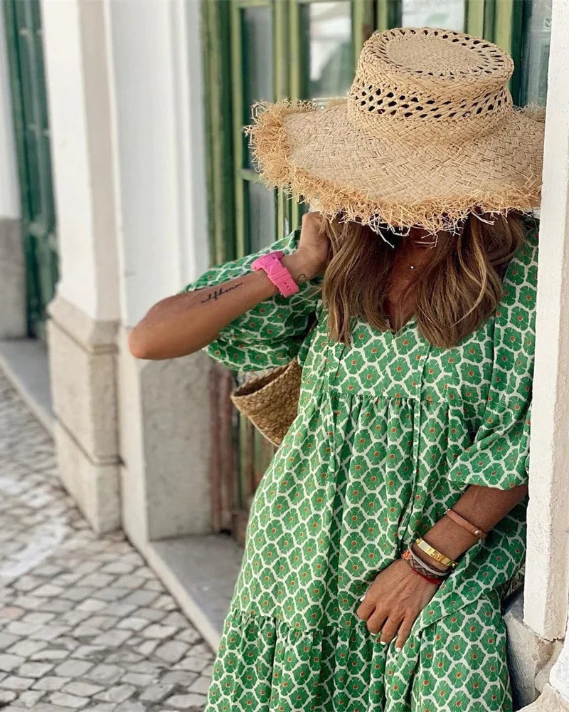 COMFORTABLE AND TRENDY LONG DRESS