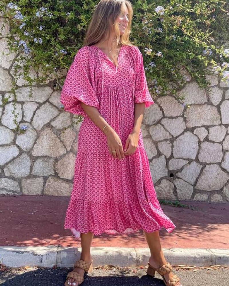 COMFORTABLE AND TRENDY LONG DRESS
