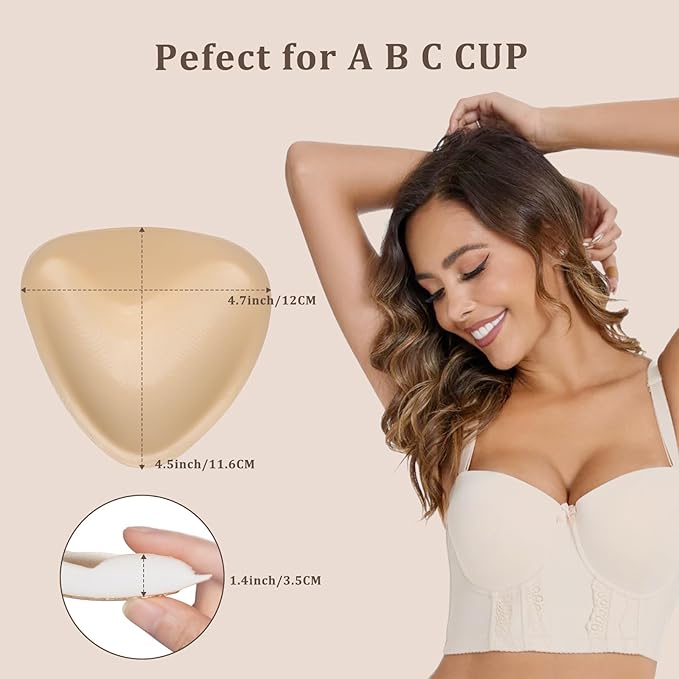Sticky Bra Inserts - Washable & Reusable, Instant Lift