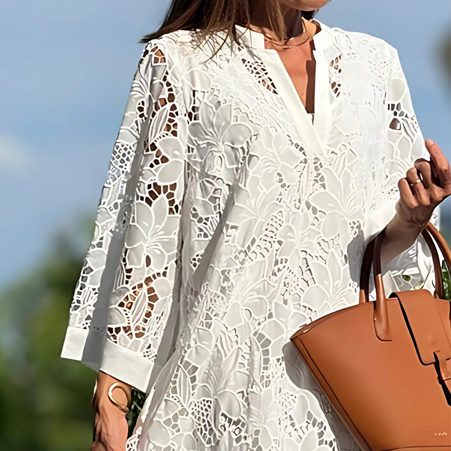 Dahlia Embroidered Midi Dress