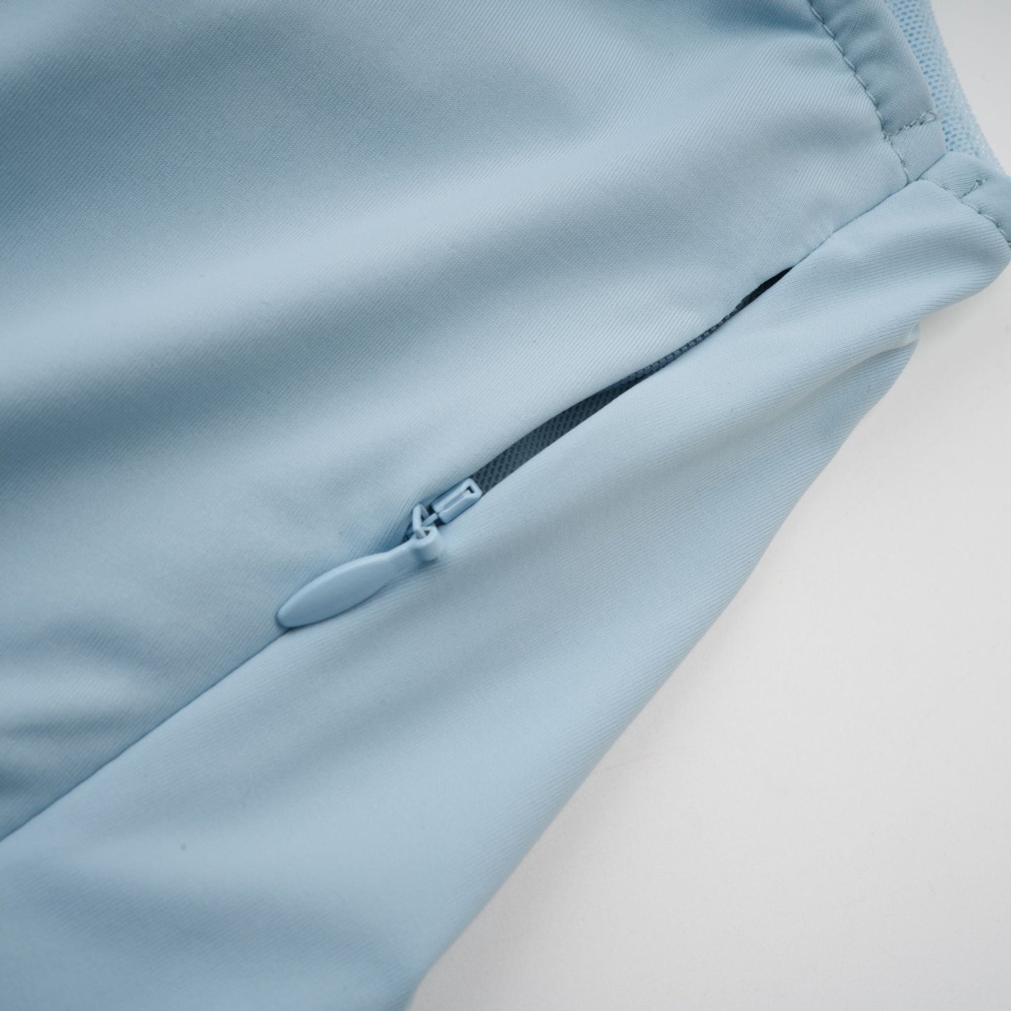 asymmetrical pleated maxi dress in Baby-blue