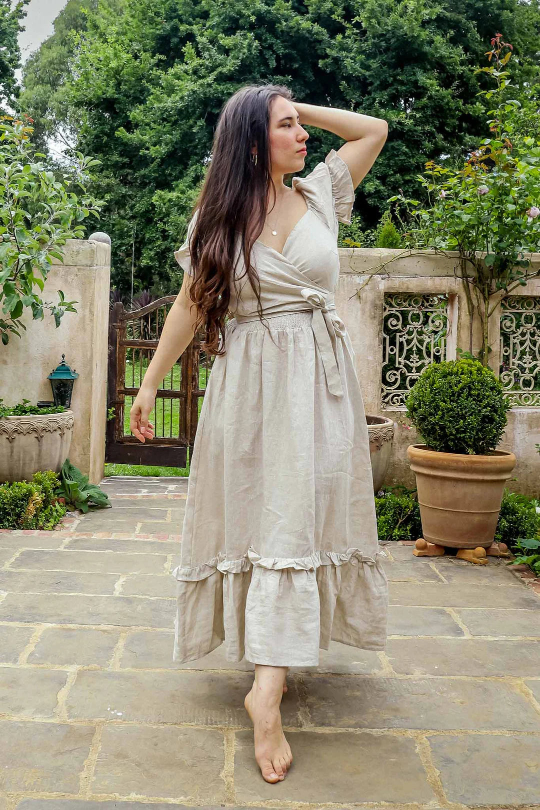 Reversible Ruffle Dress