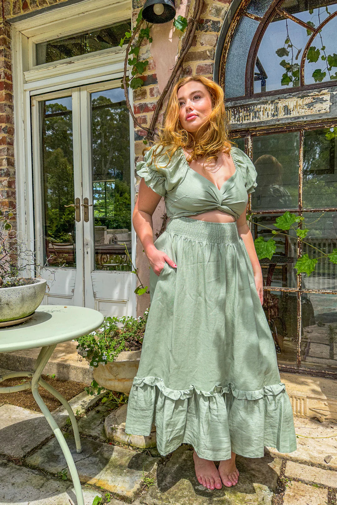Reversible Ruffle Dress