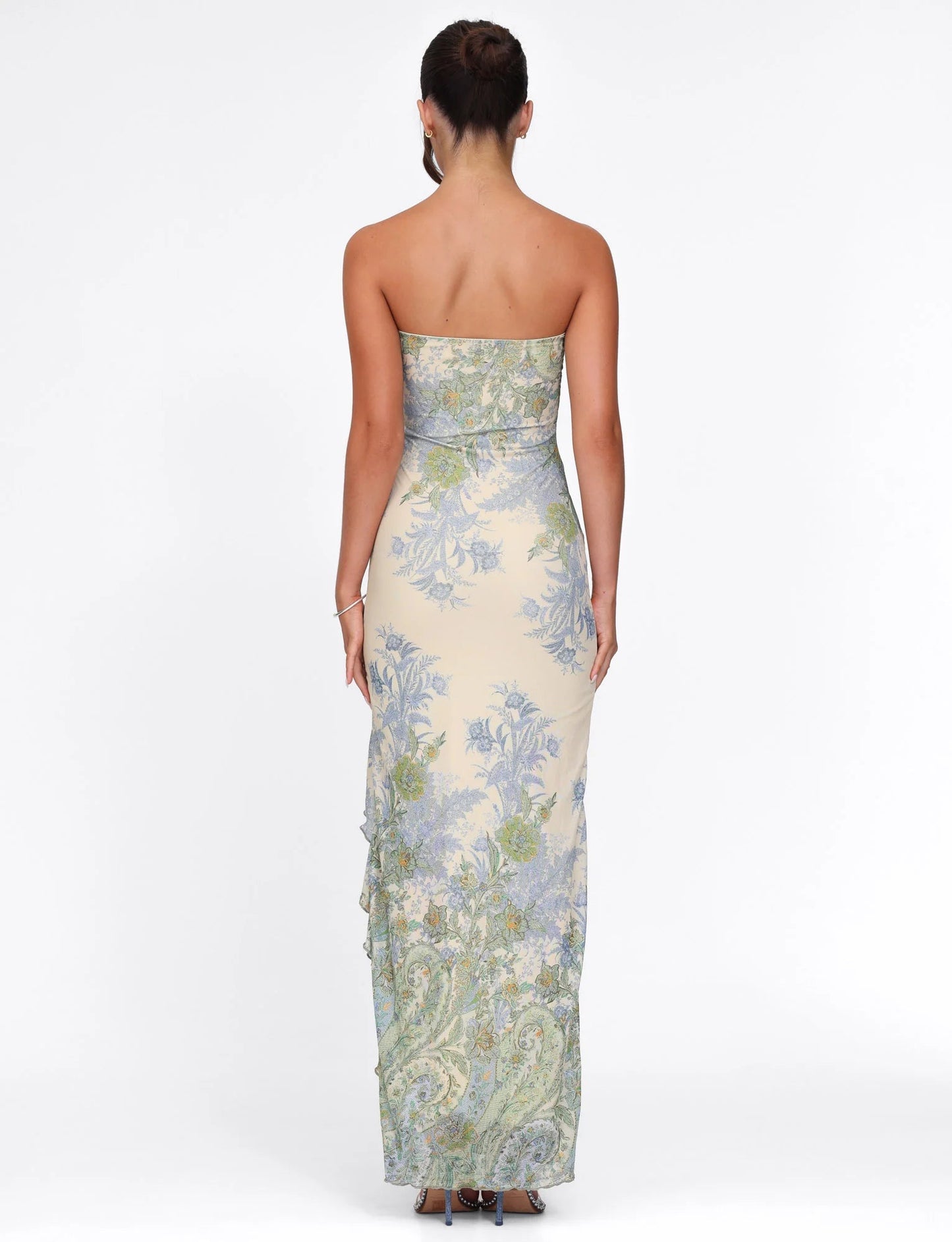 Tulle Printed Tulle Dress