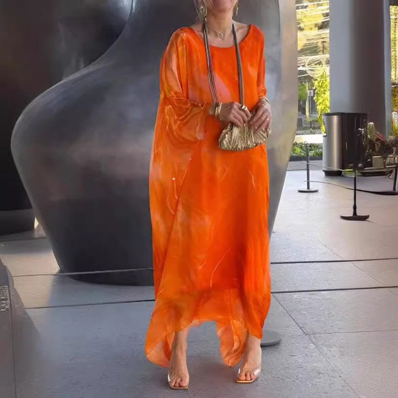 Elegance in chiffon with marbled finish