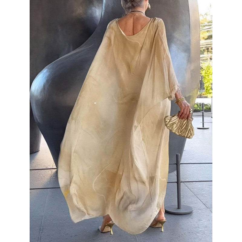 Elegance in chiffon with marbled finish