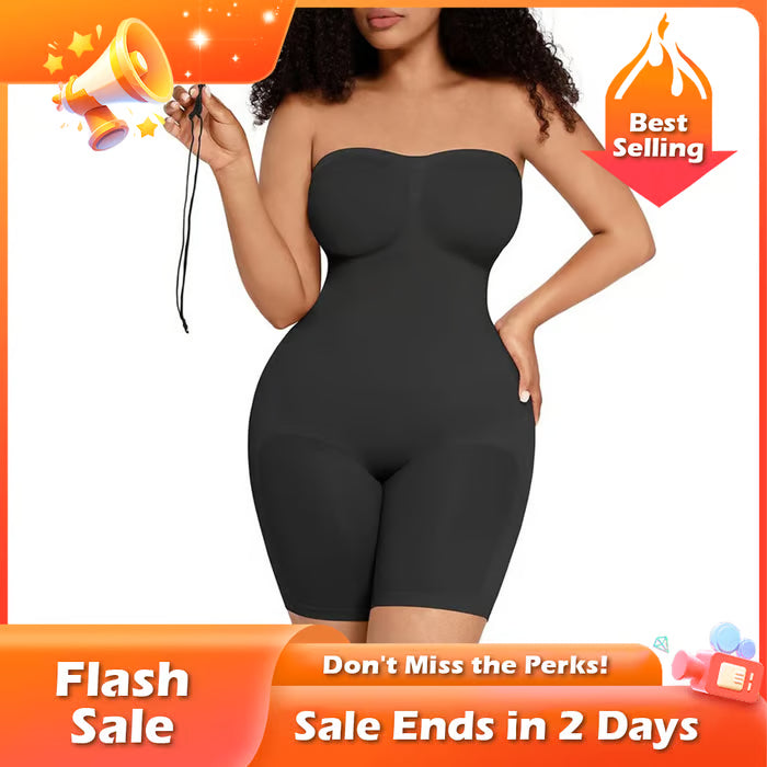🏆Flash Sale⚡ 50K+ SOLD! Almost Gone-💥Strapless Seamless Tummy Control One-piece Body Shapewear,Best Gifts