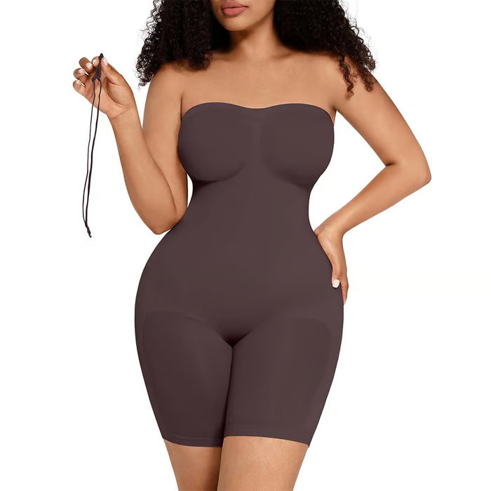 🏆Flash Sale⚡ 50K+ SOLD! Almost Gone-💥Strapless Seamless Tummy Control One-piece Body Shapewear,Best Gifts