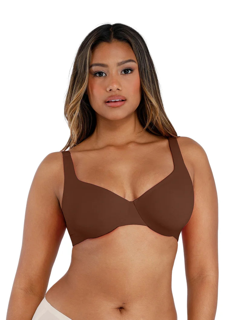 ✨Last day 49% discount🔥Women's Unlined Plus Size Full Cup Seamless Low Cut Everyday Bra