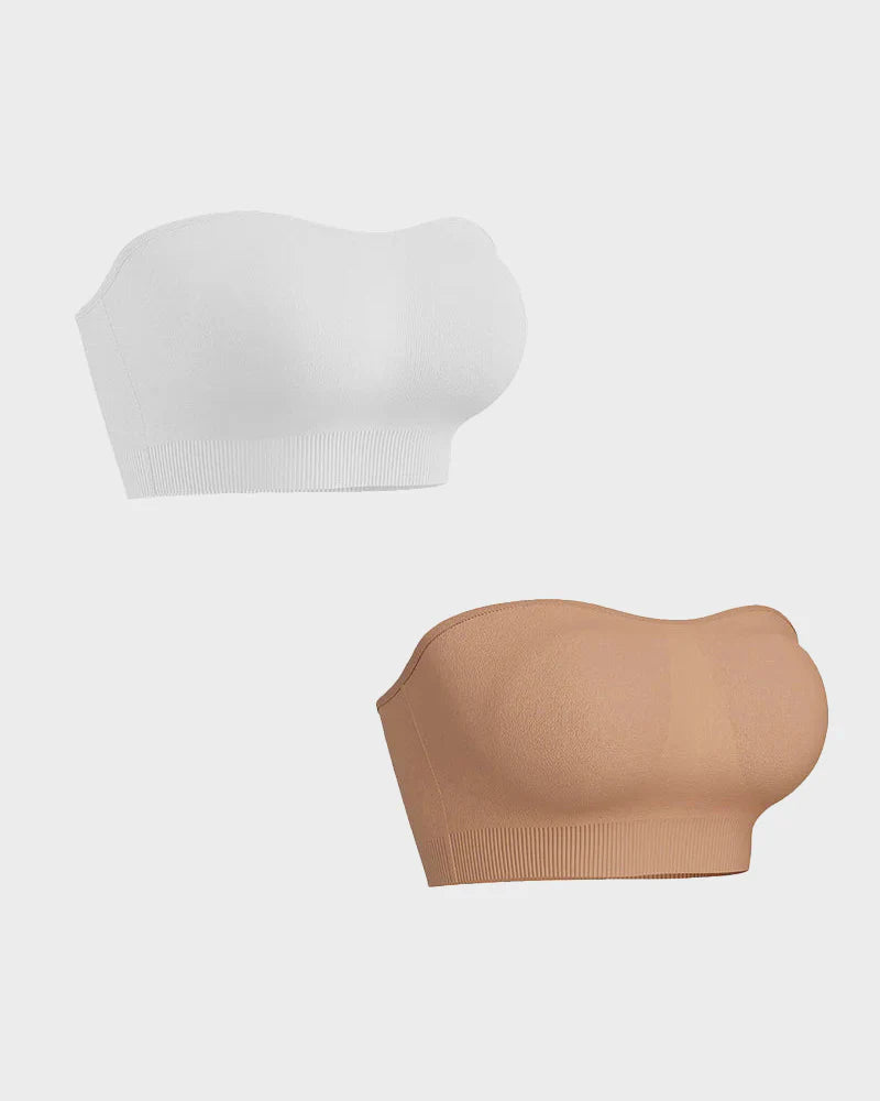 Non-Slip Bandeau Seamless Wireless Strapless Bra