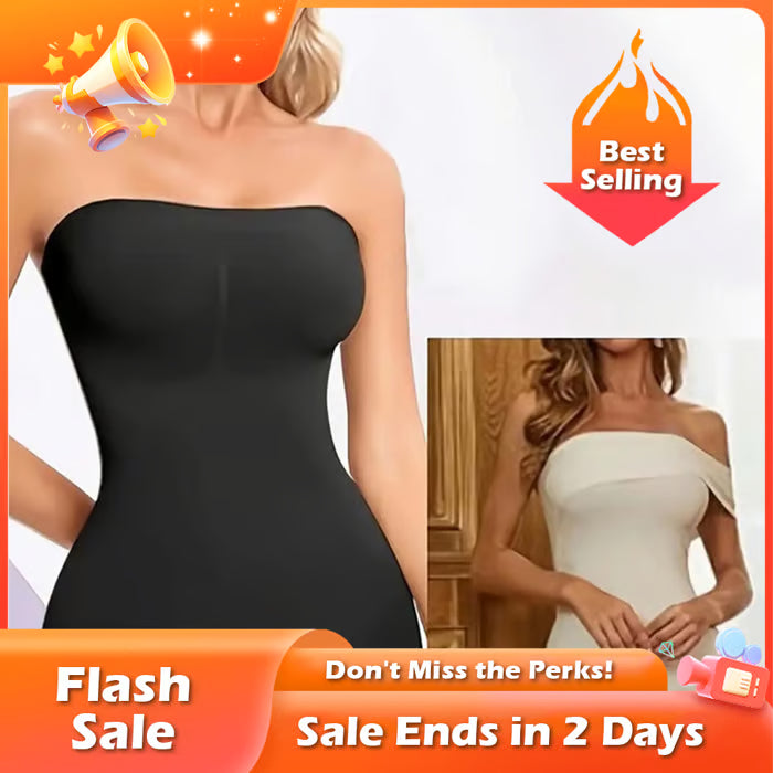 🏆Flash Sale⚡ 50K+ SOLD! Almost Gone-💥Strapless Seamless Tummy Control One-piece Body Shapewear,Best Gifts