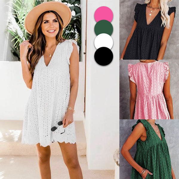 Loose lace summer dress