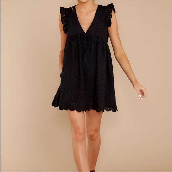 Loose lace summer dress