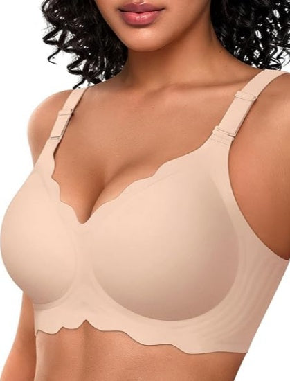 Women's Wire-free, Scalloped, Smooth and Soft, T-shirt Bra
