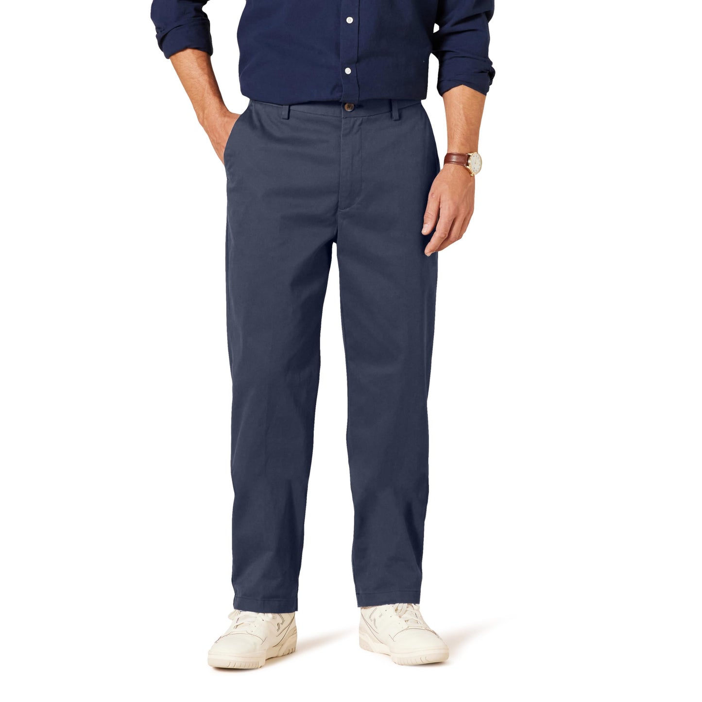 Men's Classic-Fit Wrinkle-Resistant Flat-Front Chino Pant