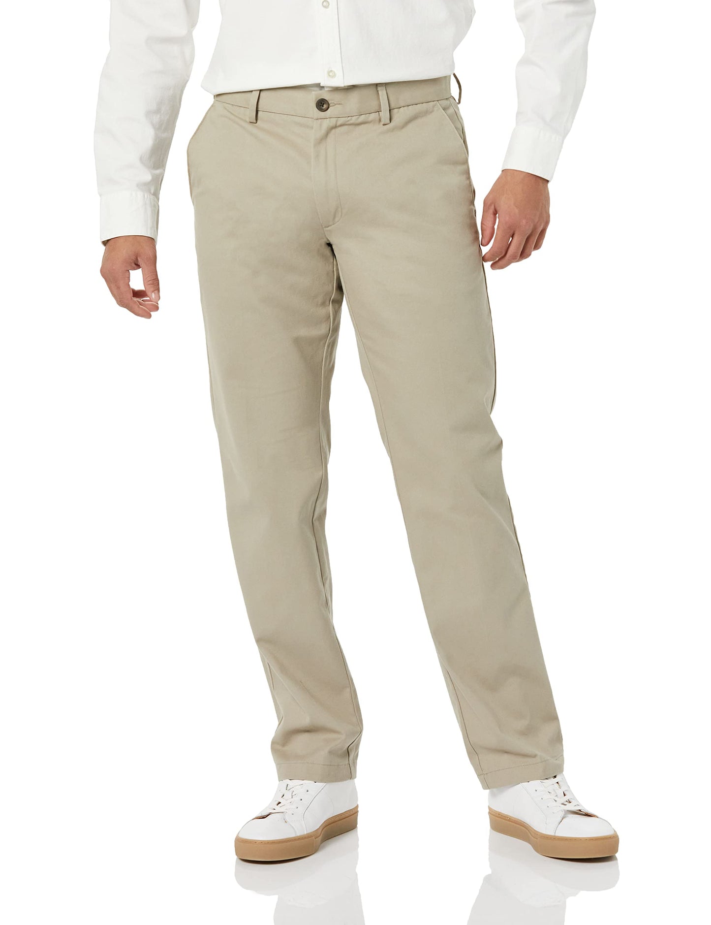 Men's Classic-Fit Wrinkle-Resistant Flat-Front Chino Pant