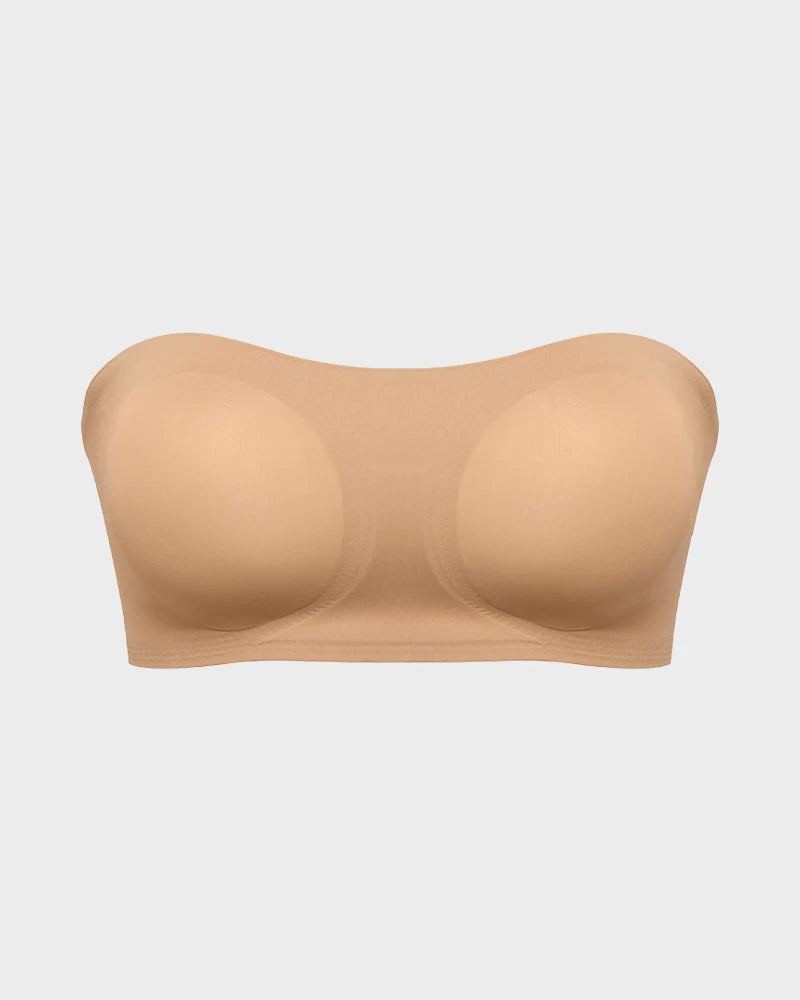 Non-Slip Crossover Side Hook Bandeau Bra