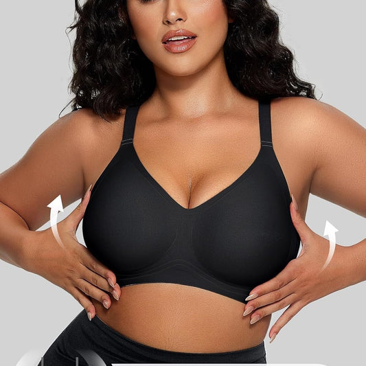 Women's daily push-up bra comfortable no-wire jelly bra